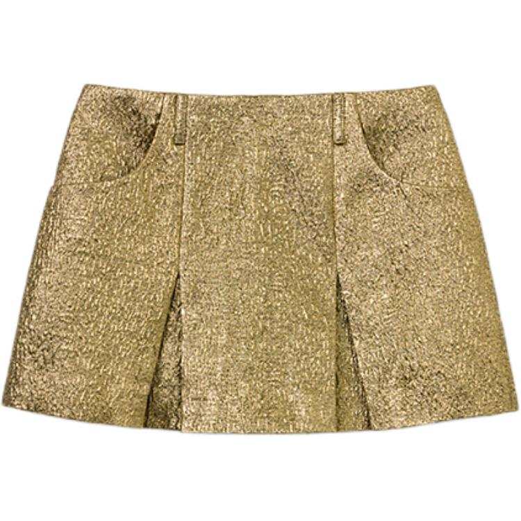 Self-portrait Self portrait Casual Shorts Women's Gold