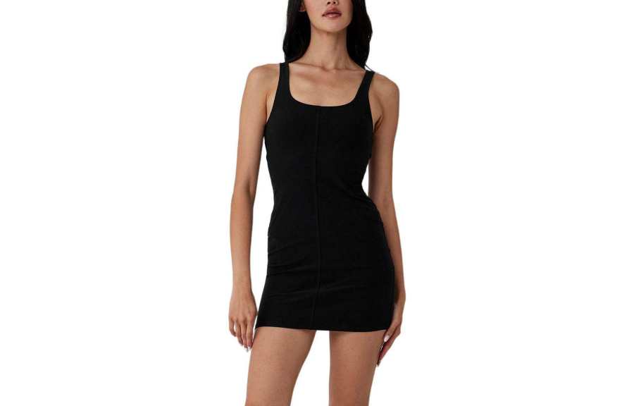 Alo Yoga Slip Dresses Women's Crew Neck Moderate Short