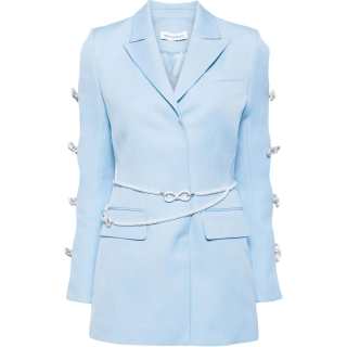 MACH & MACH Long Sleeved Dress Women's Light Blue