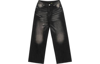 LKOD Jeans Women's Black Moderate Straight Fit Pants