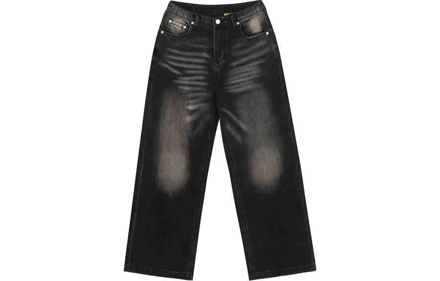 LKOD Jeans Women's Black Moderate Straight Fit Pants