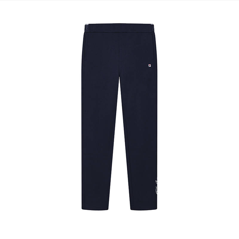 FILA Knitted Sweatpants Women's Legend Blue Moderate Straight Fit Pants