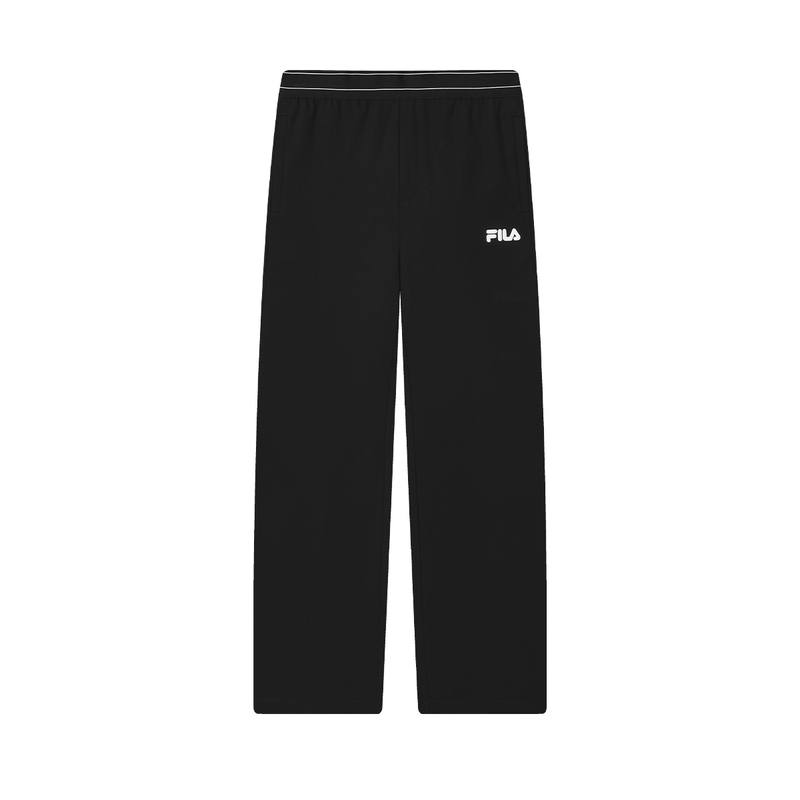 FILA Knitted Sweatpants Women's Jet Black Moderate Straight Fit Pants
