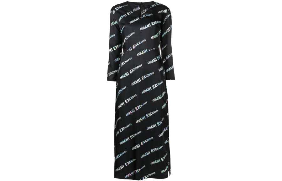ARMANI EXCHANGE ARMANI EXCHANGEAE SS23 Long Sleeved Dress Women's Black