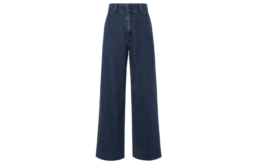 UNIQLO Jeans Women's Sea Blue Moderate Straight Fit Pants