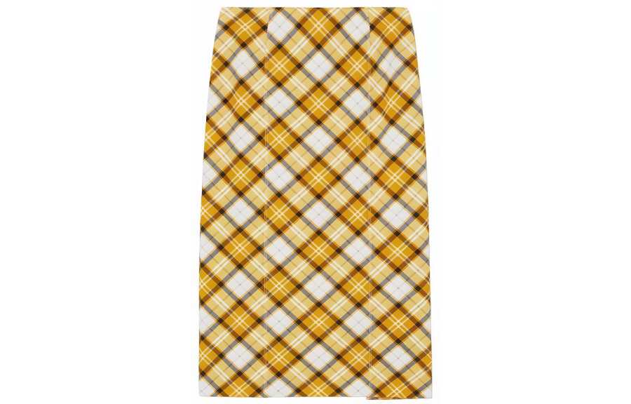 Burberry Casual Long Skirt Women's Orange