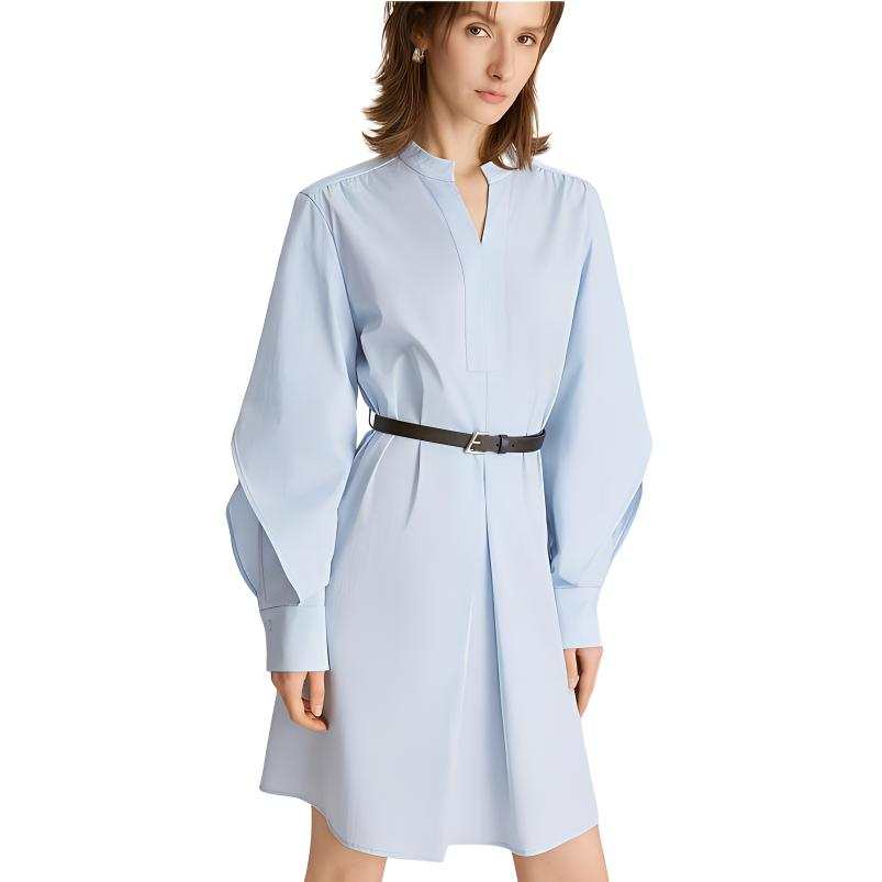 ELLE Long Sleeved Skirt Fall Women's Blue