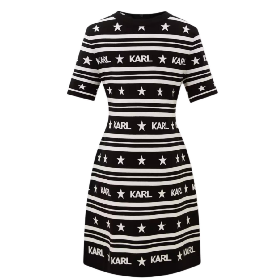 KARL LAGERFELD / Karl Lagerfeld Jeans Short Sleeved Dress Women's Black
