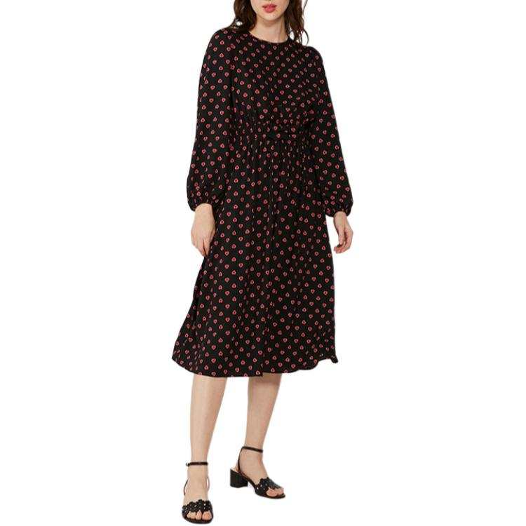 Kate Spade SS24 Long Sleeved Dress Women's Black