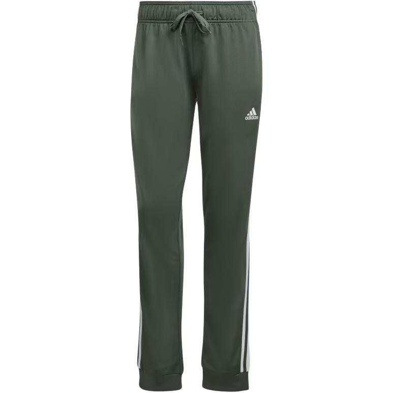 Adidas Adidas Essential WARM UP SLIM TAPERED 3 STRIPES TRACK PANTS Knitted Sweatpants Women's Green