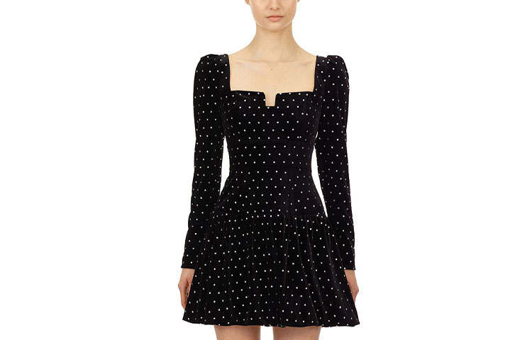 Self-portrait Self portrait Long Sleeved Dress Women's Black