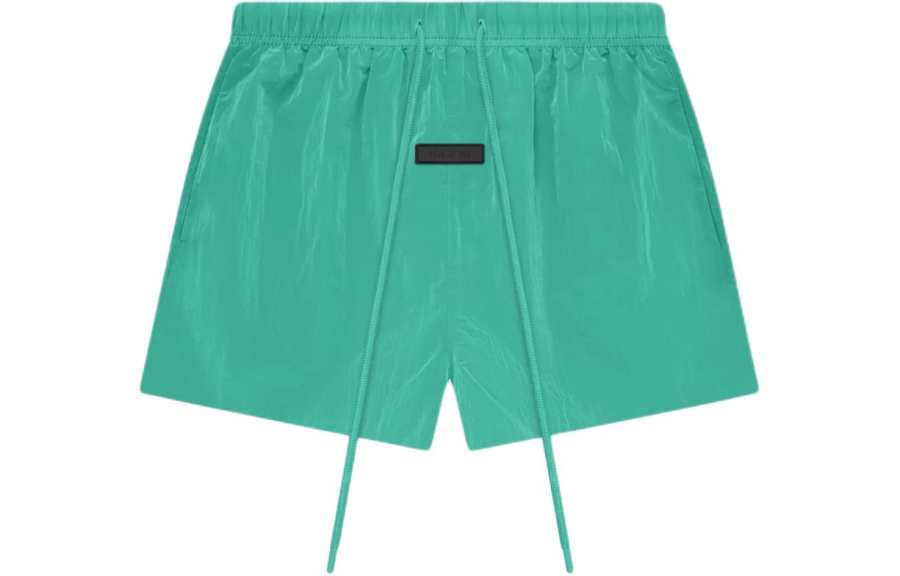 Fear Of God Essentials Crinkle Nylon Running Short Mint Leaf