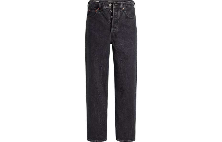 Levis Jeans Women's Black Moderate Straight Fit Pants