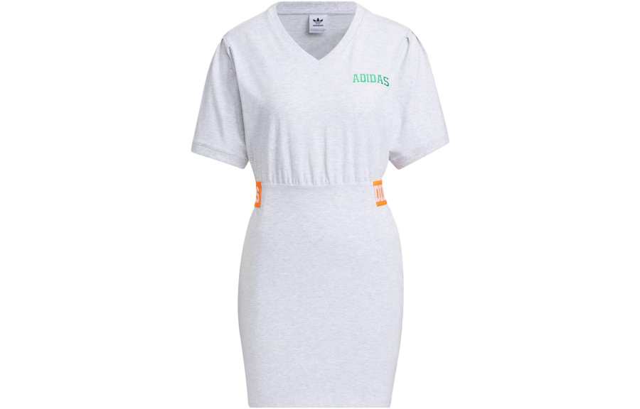 Adidas Originals Short Sleeved Dress Women's Light Heather Gray