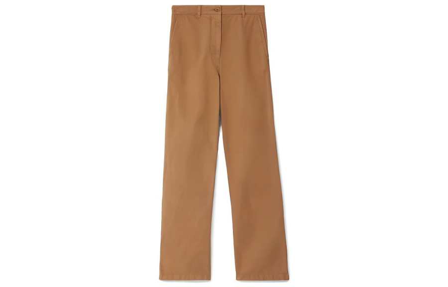 Burberry Jeans Women's Camel Moderate Straight Fit Pants