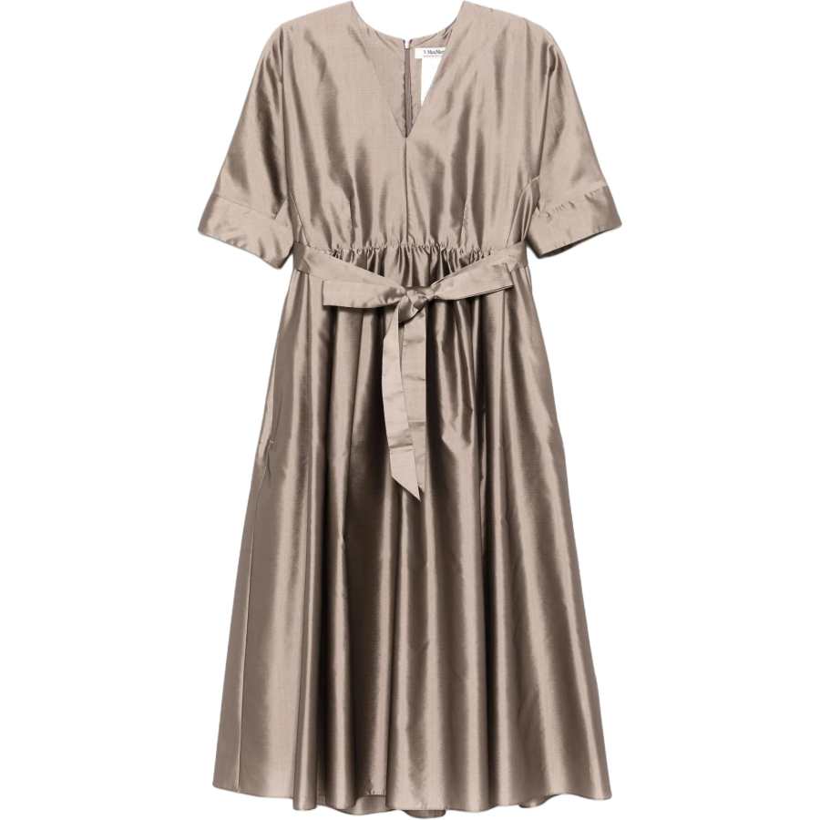 'S MAX MARA Short Sleeved Dress Women's Taupe