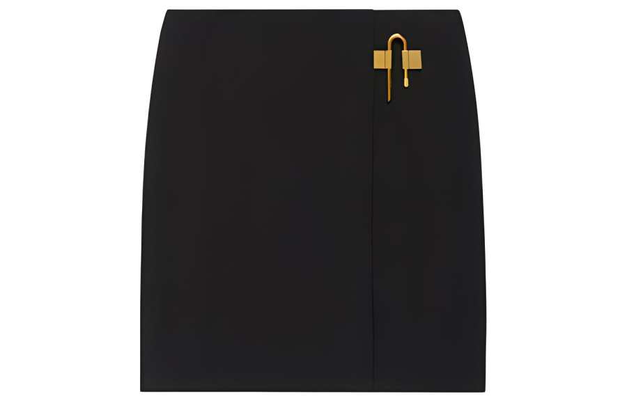 Givenchy Givenchy Padlock Plaque Wrap Around Skirt