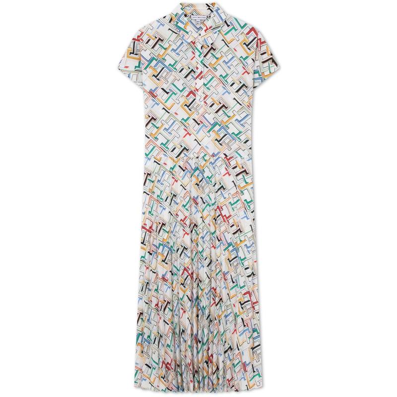 Tommy Hilfiger Short Sleeved Dress Women's Multicolor