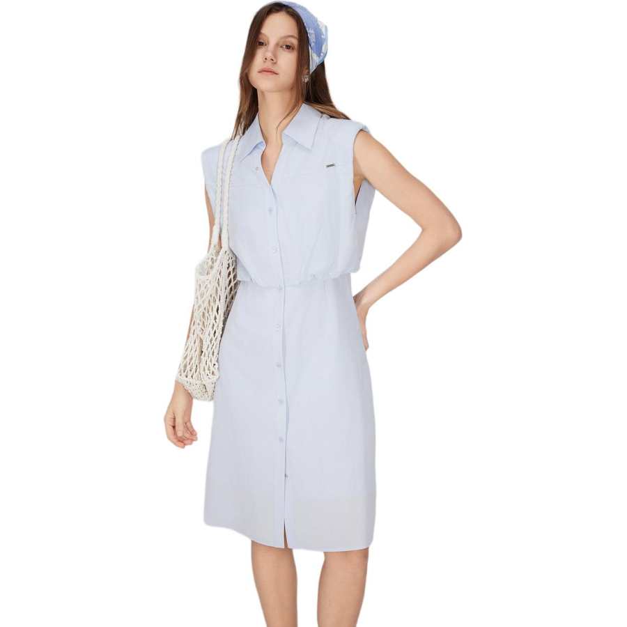 ELLE Sleeveless Dress Women's Blue