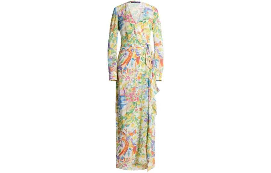 Ralph Lauren Collection SS23 Long Sleeved Dress Women's Multicolor