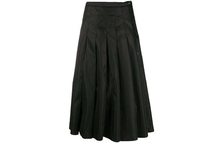 MONCLER GENIUS Casual Long Skirt Women's Black