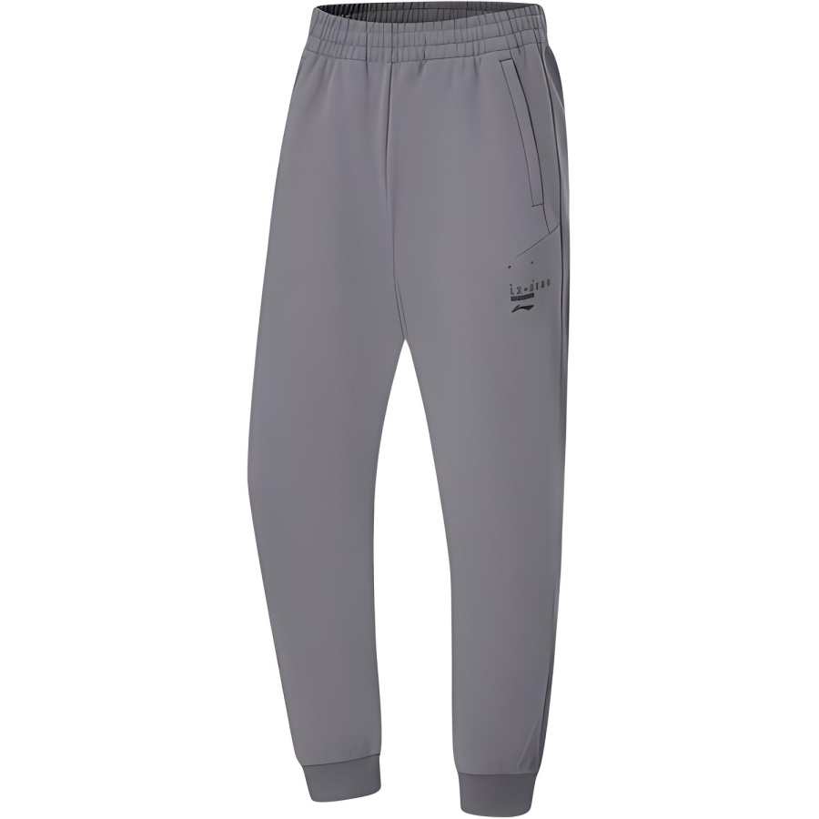 Li-Ning Li Ning Fitness Series Solid Color Mid Rise Comfortable And Breathable Fleece Lined Thermal Elastic Cuff