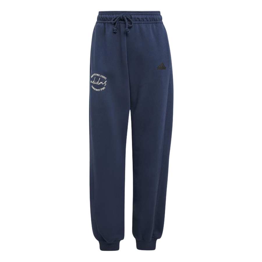 Adidas Adidas SIGNATURE PRINT FLEECE JOGGERS Knitted Sweatpants Women's Legend Ink