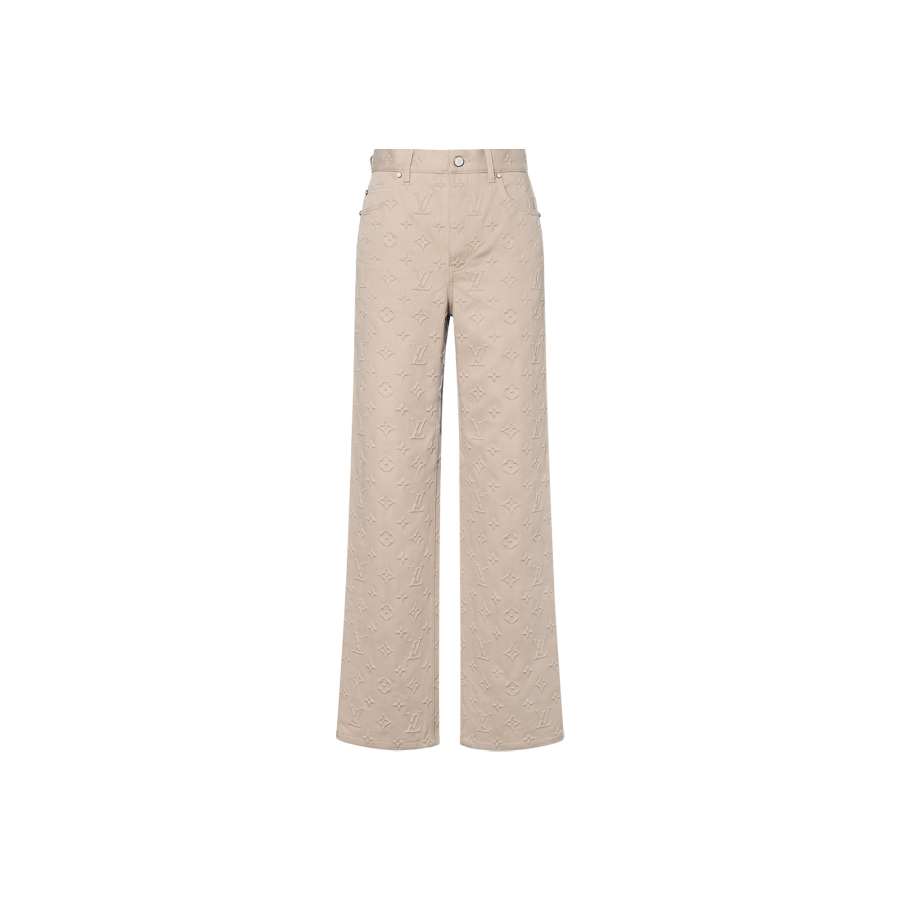 LOUIS VUITTON Lv 1AHBLX Monogram Embossed Skate Pants