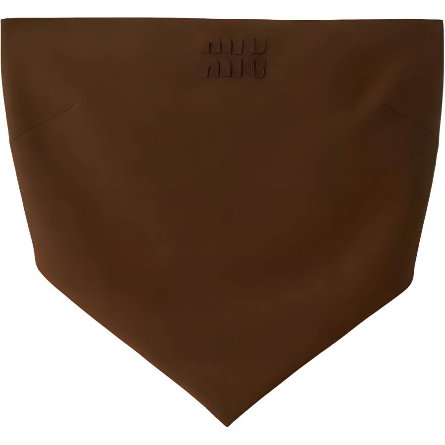 MIU MIU SS24 Strapless Top Women's Coconut Date Brown