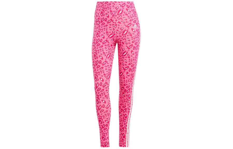 Adidas Adidas Free Shipping With AdiClub Essentials 3 Stripes Animal Print Leggings