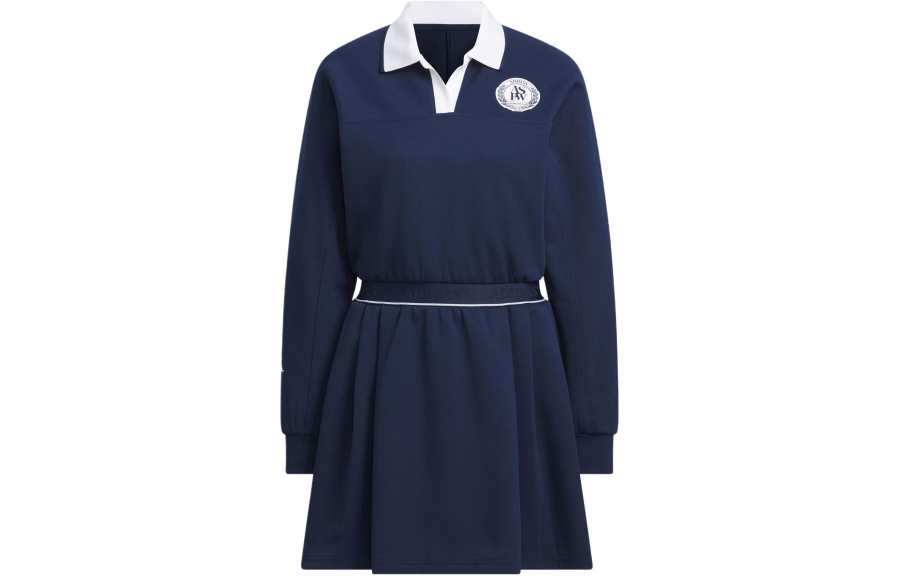 Adidas Adidas Verbiage Long Sleeve Dress Long Sleeved Dress Women's College Navy