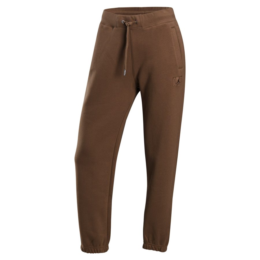 Jordan Jordan Flight Fleece Brand Logo Fashion Fleece Lined Loose Fit Knitted Sweatpants Women's Ancient Brown