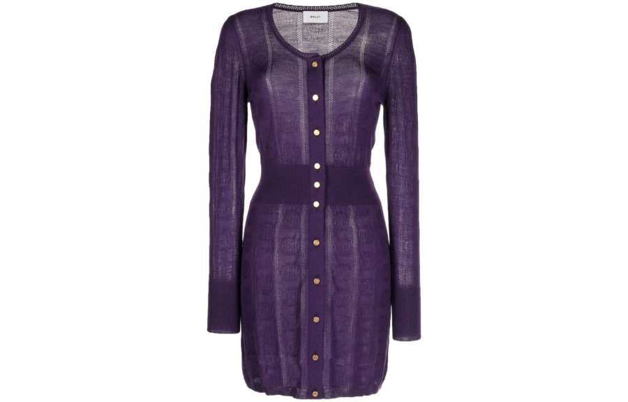 BALLY 【Zoomed ImageryFinal SalePrevious Season】monogram-jacquard wool minidress