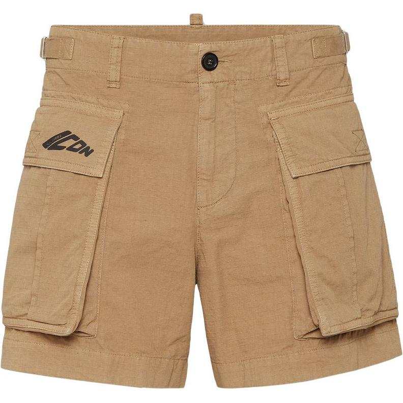 DSQUARED 2 Dsquared 2 Icon-Printed Mid-Rise Cargo Shorts