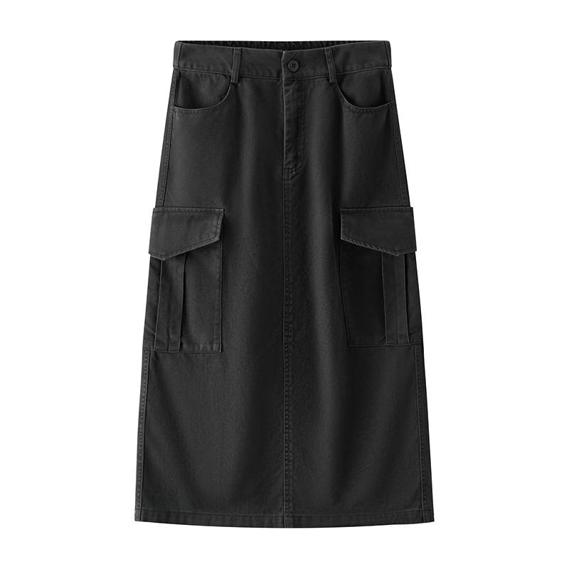 Semir Denim Long Skirt Women's Umber Gray
