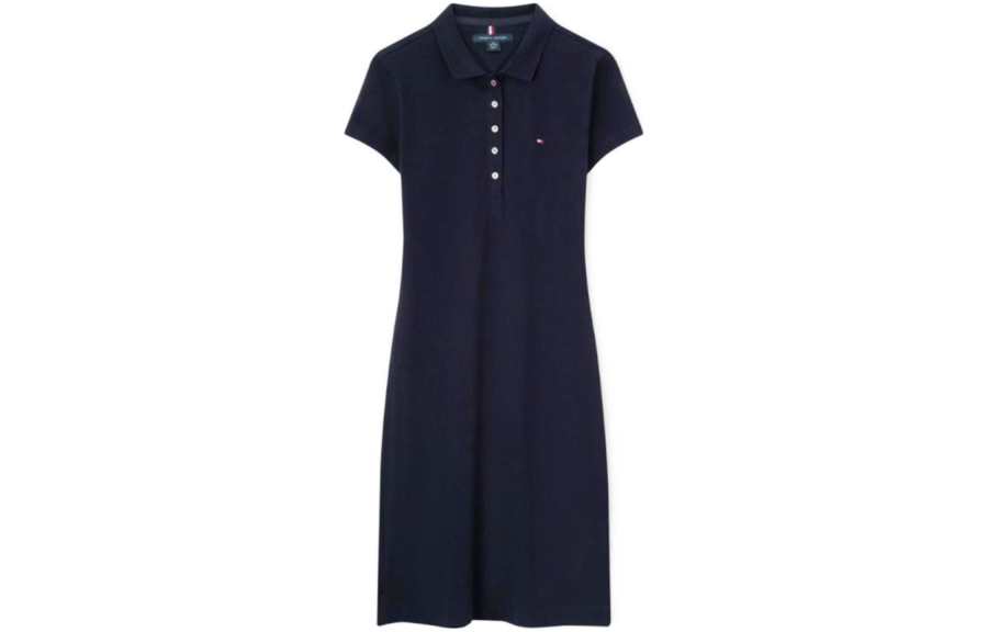 Tommy Hilfiger Short Sleeved Dress Women's Navy Blue