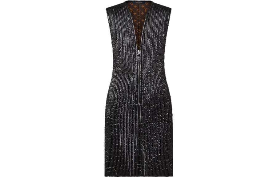 LOUIS VUITTON FW23 Sleeveless Dress Women's Black