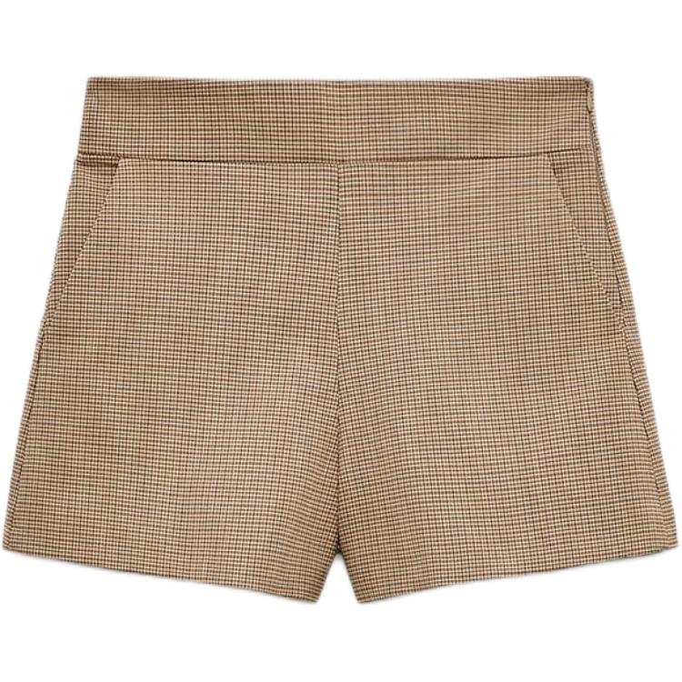 ZARA Casual Shorts Women's Beige Brown