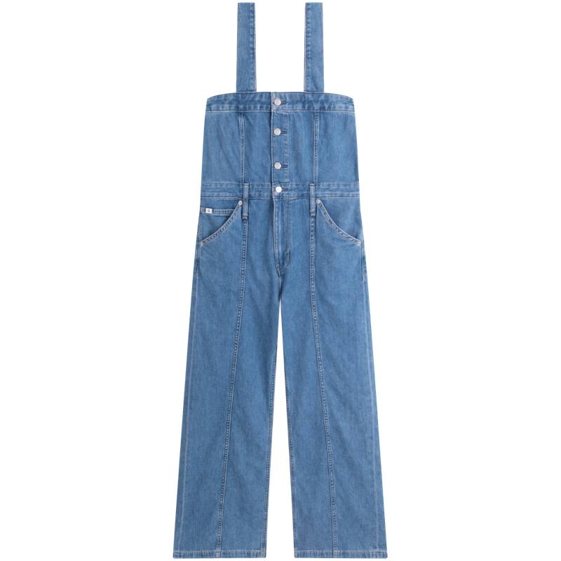 CALVIN KLEIN Overalls Women's Denim Light Blue
