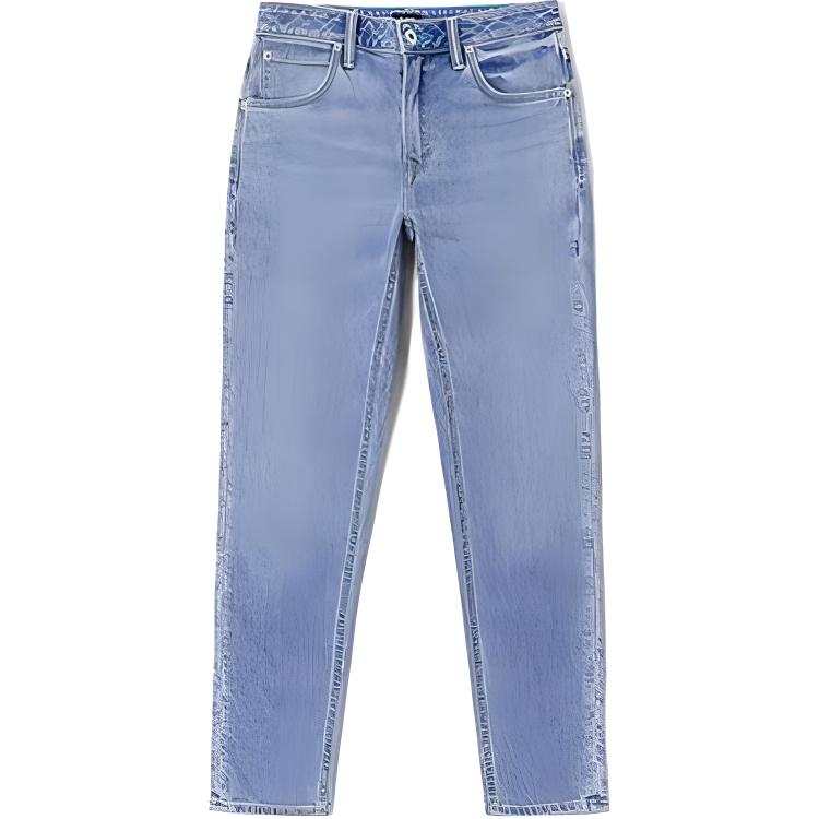 Lee Lee Jeans Women's Light Blue Thin Straight Fit Pants