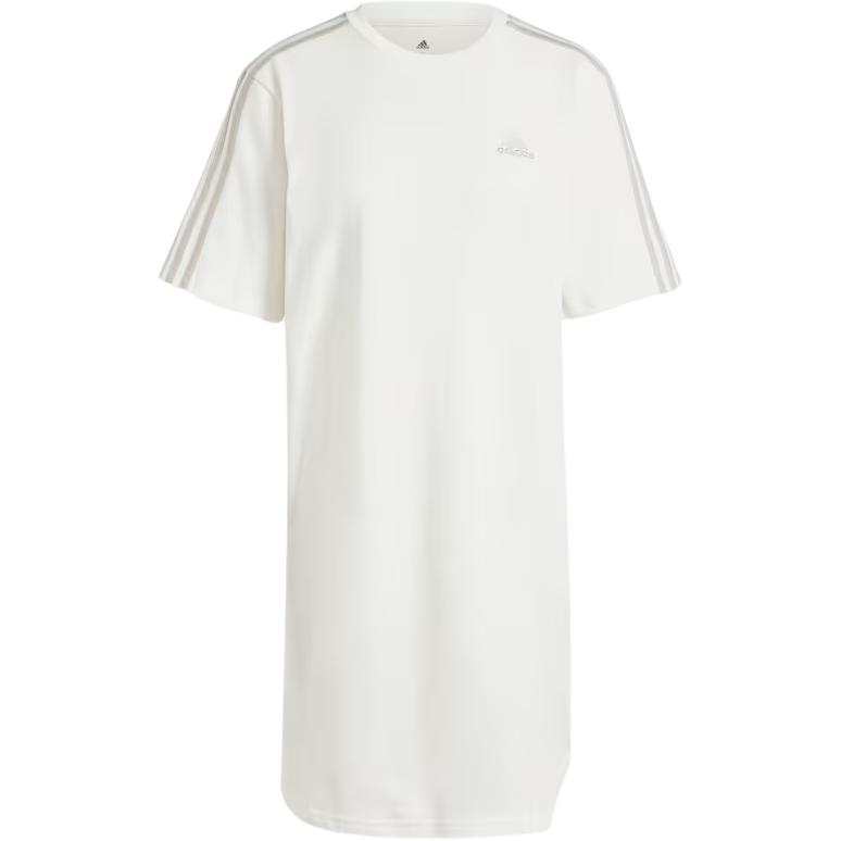 Adidas Adidas ESSENTIALS 3 STRIPES SINGLE JERSEY Short Sleeved Dress Women's White