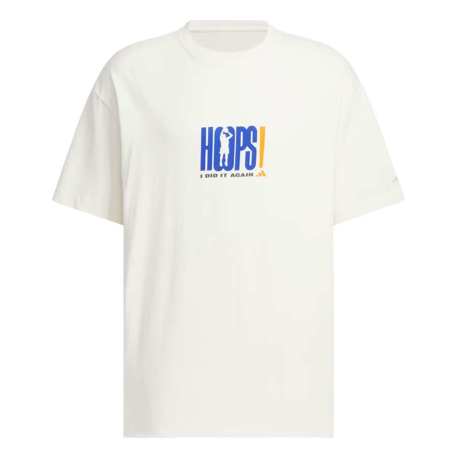 Adidas Adidas BASKETBALL GRAPHIC T Shirt Men's Pink White