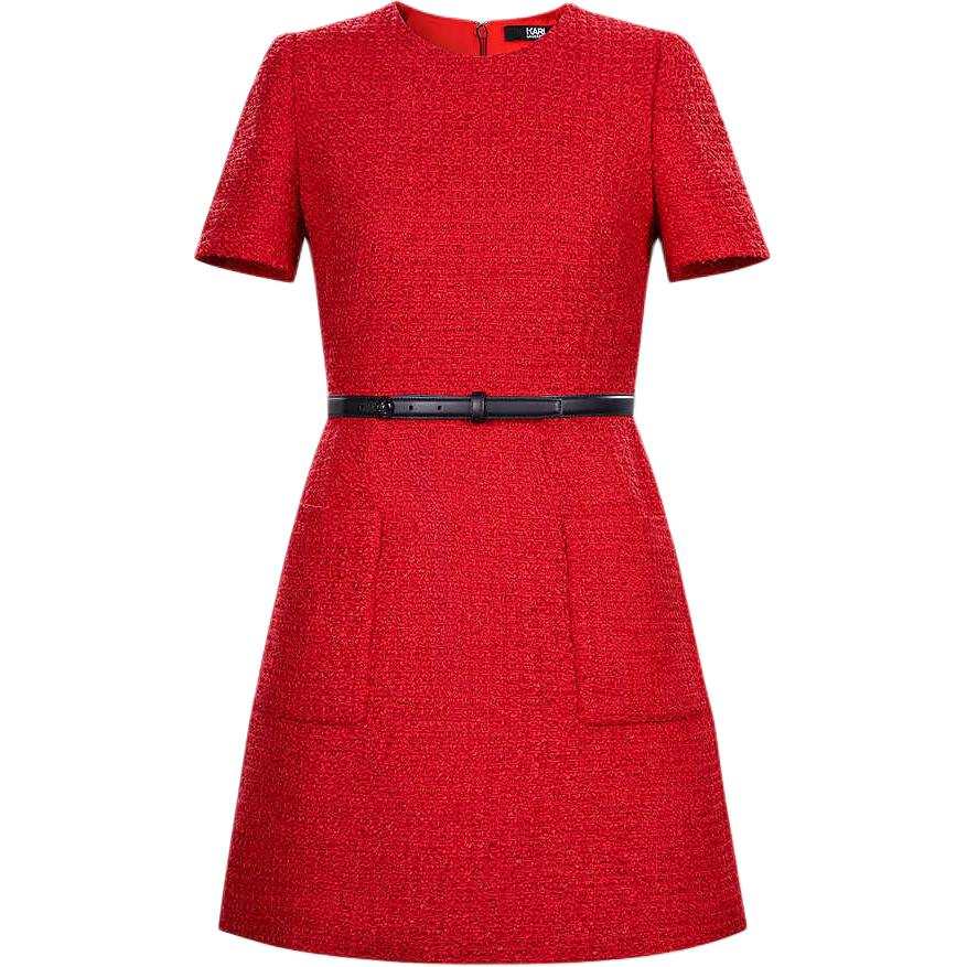 KARL LAGERFELD / Karl Lagerfeld Jeans Short Sleeved Dress Women's Red