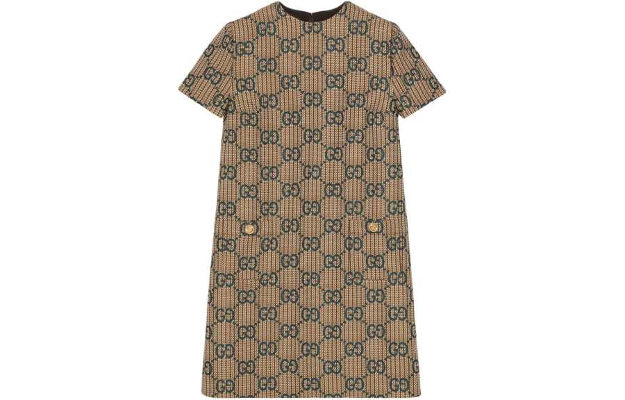 Gucci GG-jacquard wool dress