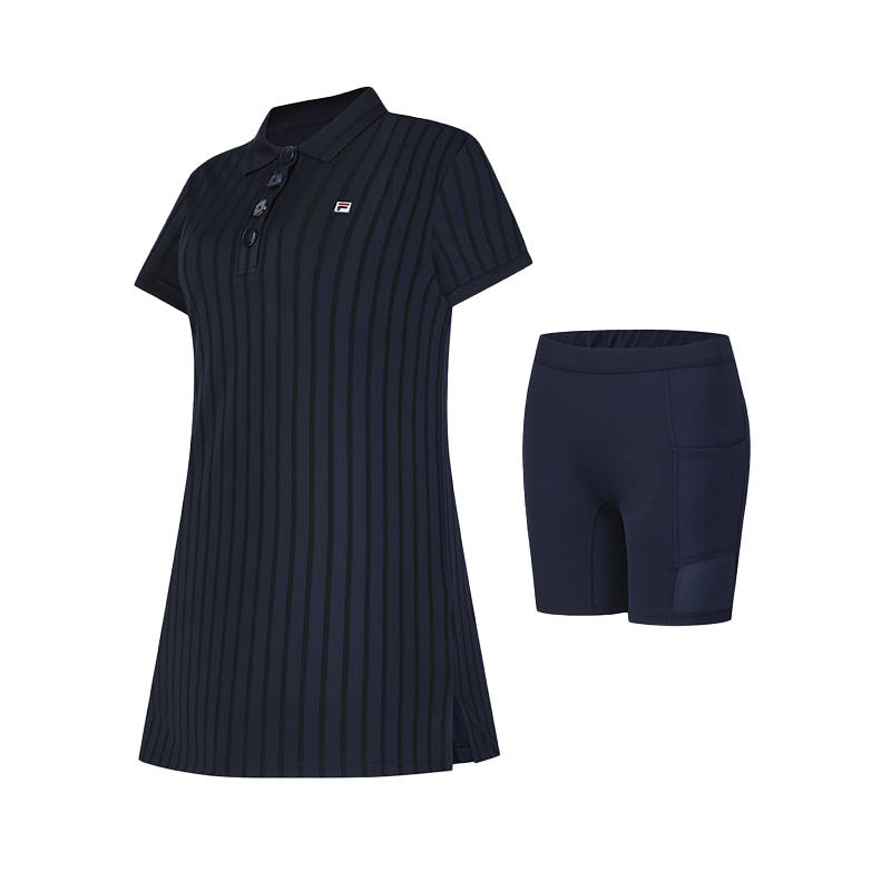 FILA Short Sleeved Dress Women's RD Royal Blue