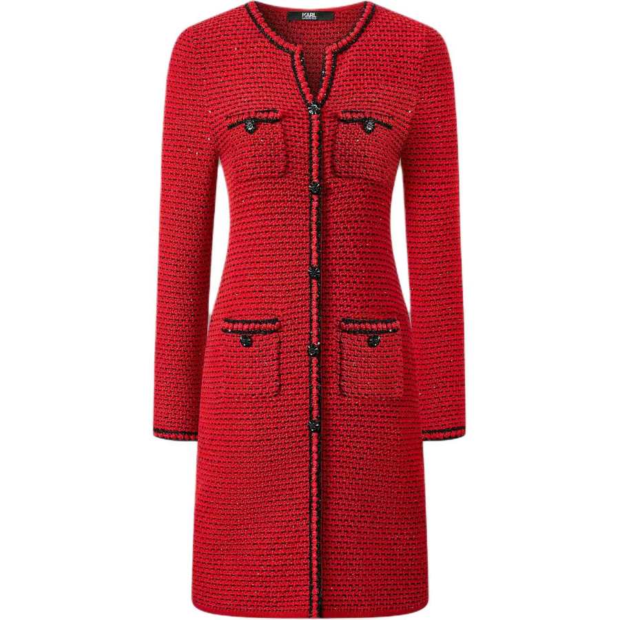 KARL LAGERFELD / Karl Lagerfeld Jeans Long Sleeved Dress Women's Red