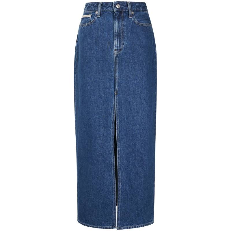 CALVIN KLEIN SS25 Denim Long Skirt Women's