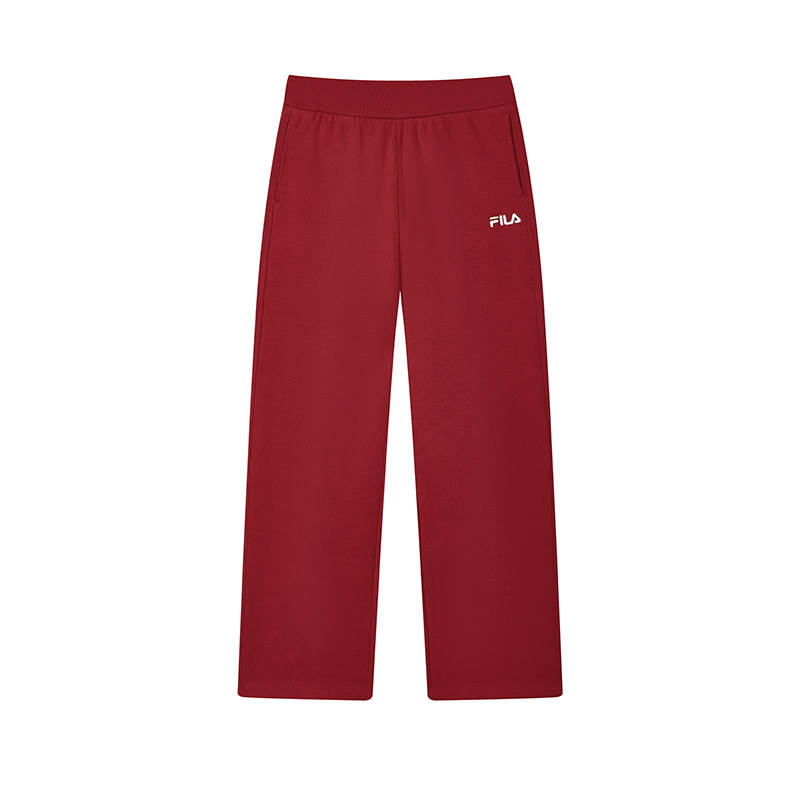 FILA ORIGINALE Knitted Sweatpants Women's Rhythm Red