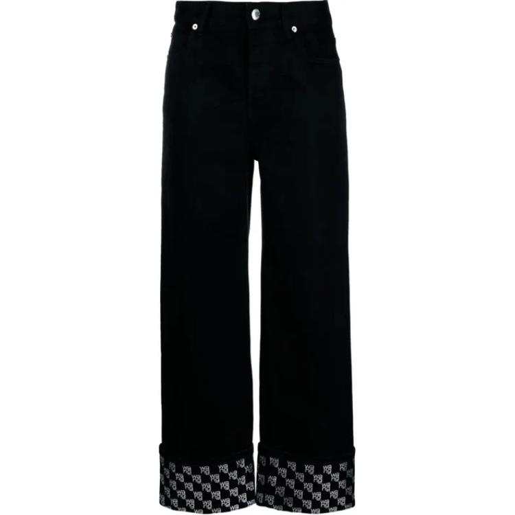 Alexander Wang Alexander Wang Monogram Detailed Jeans