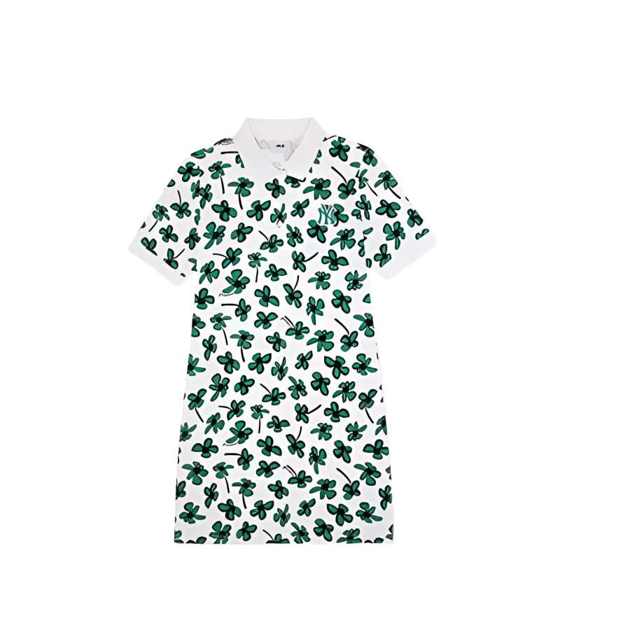 MLB MLB Short Sleeved Dress Women's Dark Cream